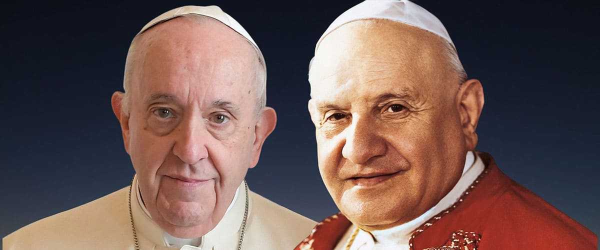 JEAN XXIII ET LE PAPE FRANÇOIS,  DEUX « HOMMES DES TEMPS SOMBRES »